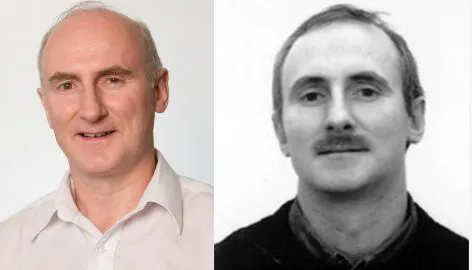 an image of a man and how he looks now and in the past