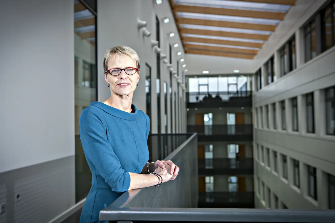 Inke Näthke standing looking at the camera