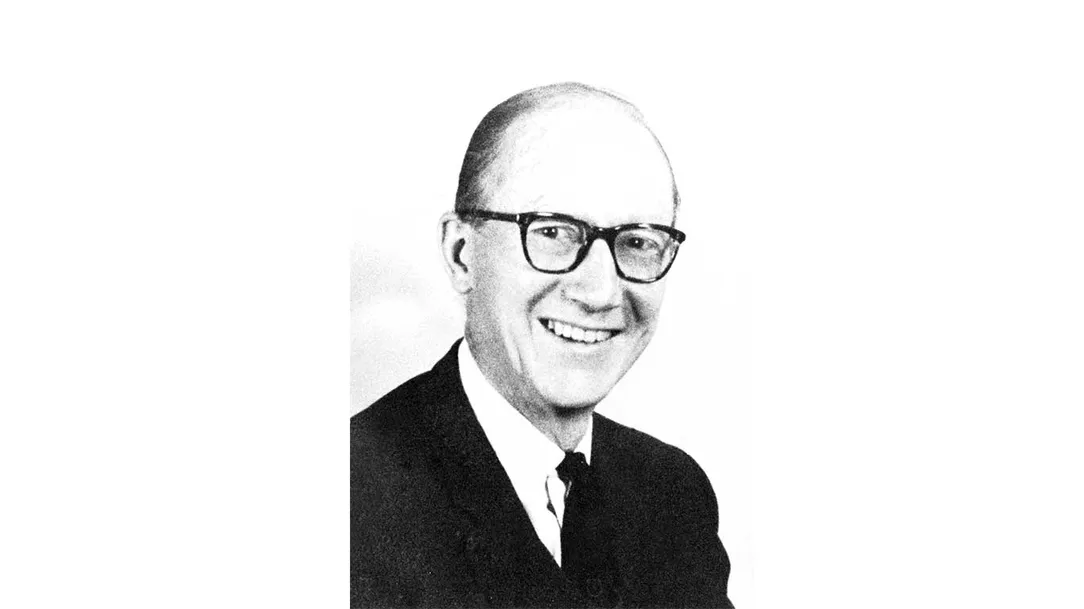 Black and white portrait of David Smith