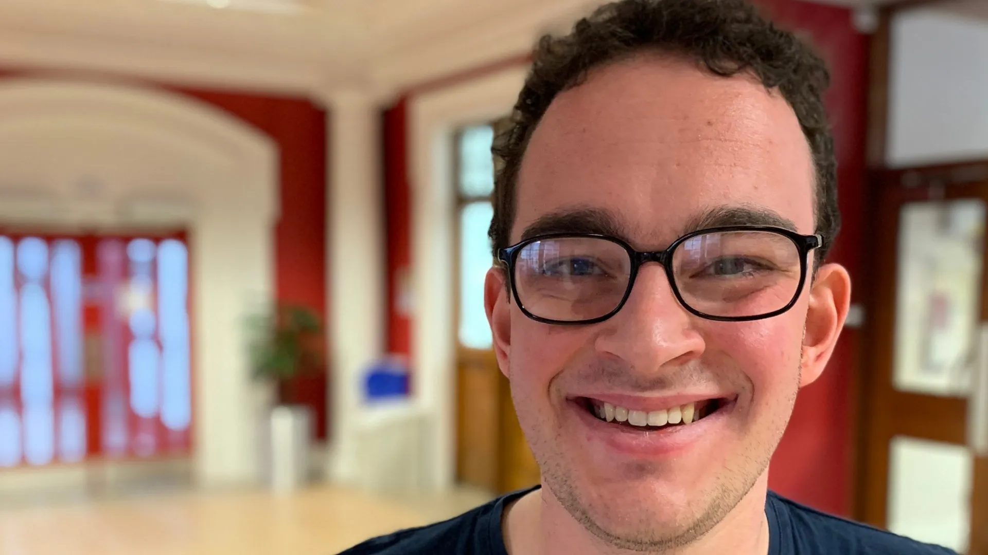 Photo of Daniel Breerton taken in Scrymgeour reception 