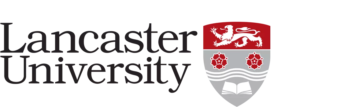 Text logo with text 'Lancaster University'