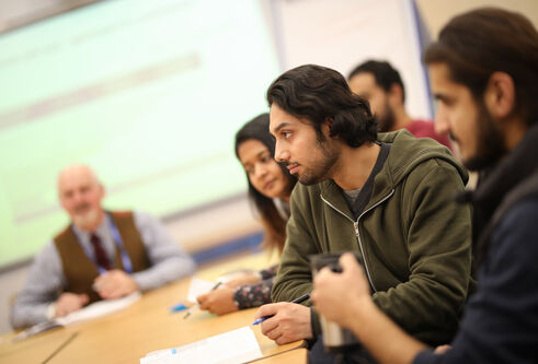 Students in a workshop