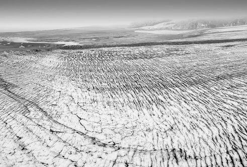 Photo of Breiðamerkurjökull glacier in 1989