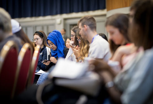 students sitting in a lecture