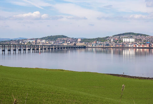 Dundee and across the Tay from Fife