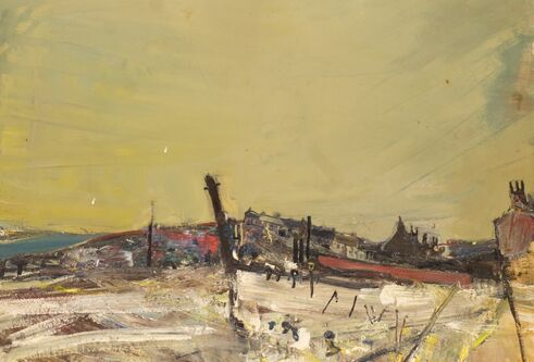 Joan Eardley painting