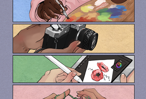 working in the arts comic cover 