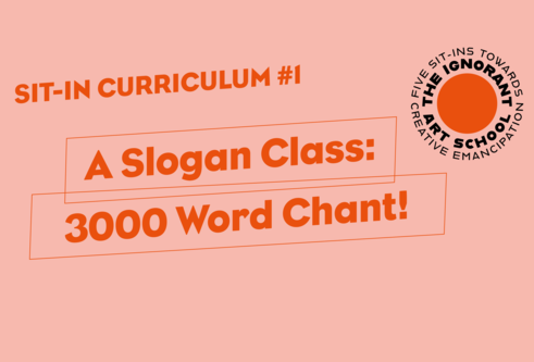 Title card for A Slogan Class: 3000 Word Chant!