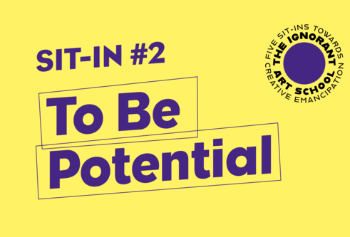 Feature Image saying Sit-In #2 'To Be Potential'