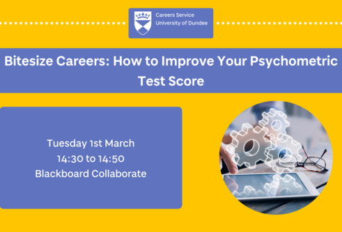 Image advertising event: Psychometric Test Score 1st March 2022