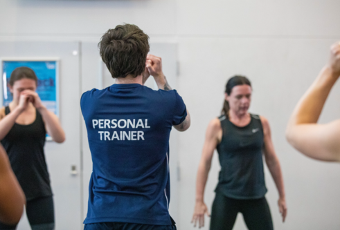 A personal trainer conducts a class at the Institute of Sport and Exercise