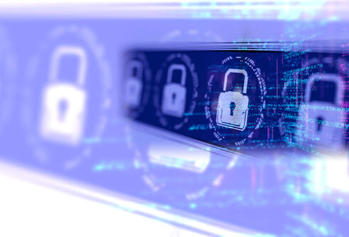 Padlock graphic symbolising secure datasets