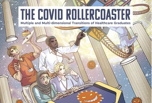 The cover of the Covid Rollercoaster comic.