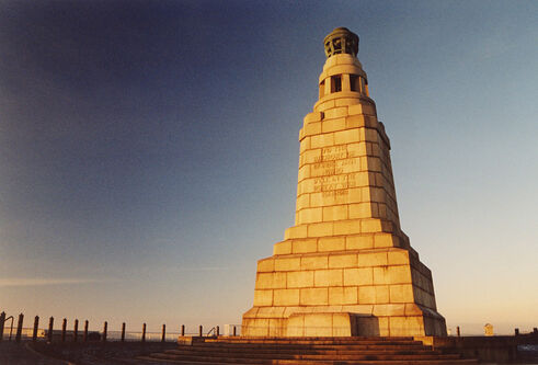 Great War memorial at the summit of the Dundee Law (hill).