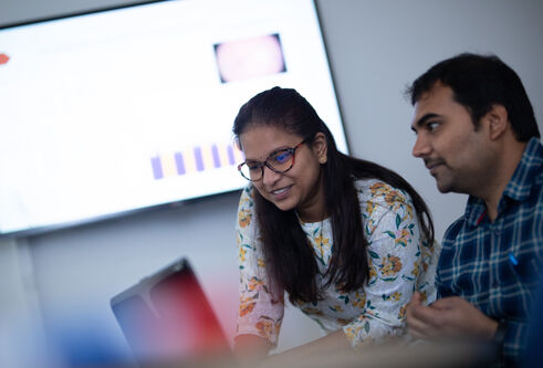 people working on computer