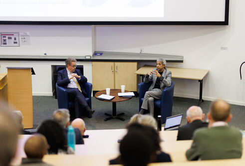 spakers and audience at Africa Lecture Series event