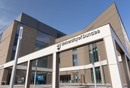 An exterior shot of the Life Sciences Innovation Hub