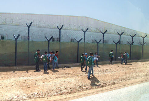 School children at Zaatari Refugee Camp, Jordan