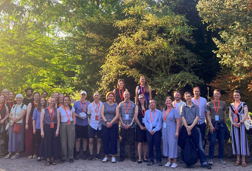 A group photo of HIC staff who attended a conference in Rotterdam