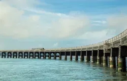 View of River Tay with Tay Rail Bridge
