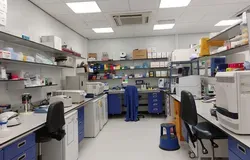 TCGA lab with equipment sitting on tables