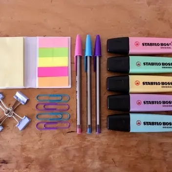 Highlighter pens and stationary