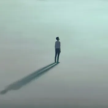 Figure standing on their own