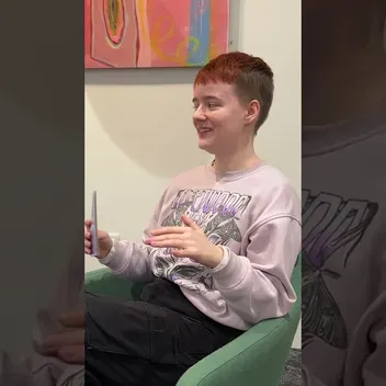 Image of student Grace answering top UCAS questions 