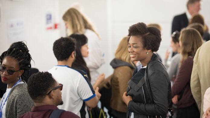 a group of people at an event