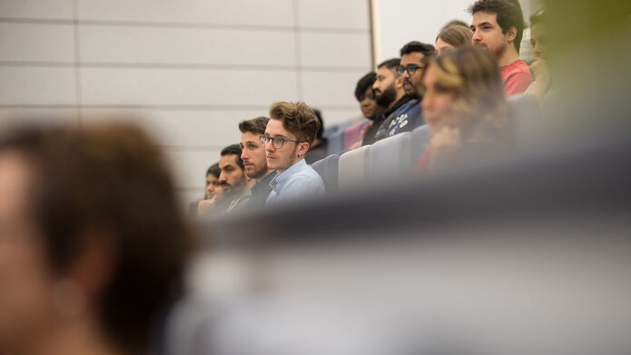 School of Business students at event