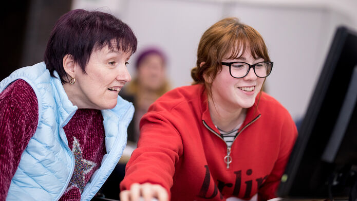 Computing student in Straight Talking Gr