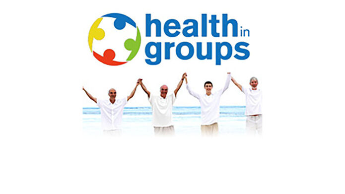 Logo of health groups with people holding hands