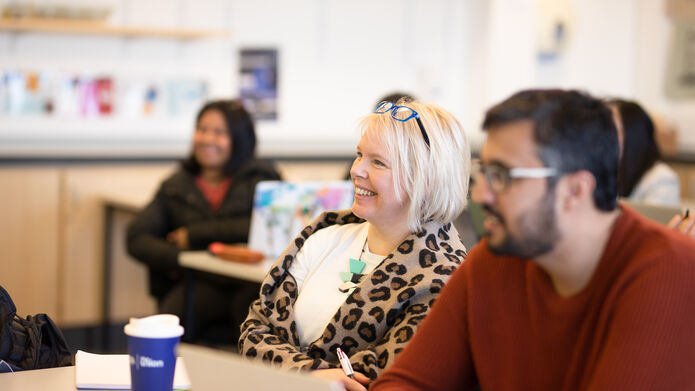 mature students in a classroom