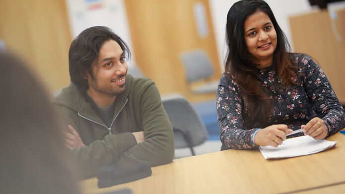 Students in a tutorial