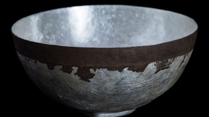 a metal bowl