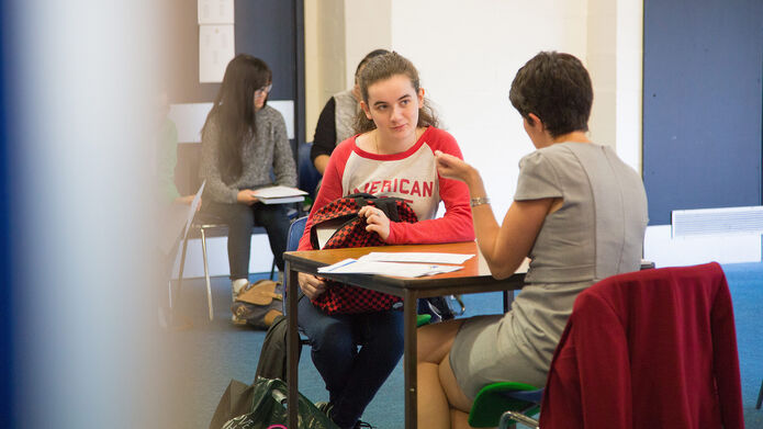 Student at Careers Fair