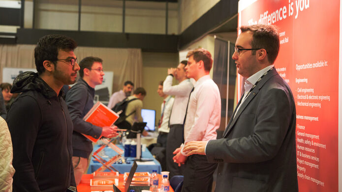 Student at Careers Fair