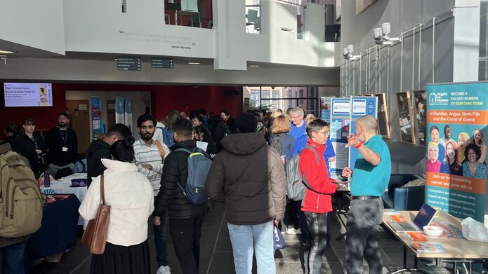Stalls at the part time jobs fair