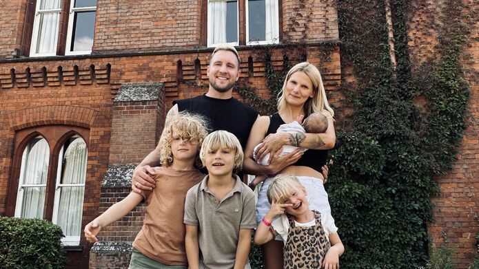 Portrait of Lisa Käfer and family