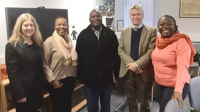 Fellows meet with Professors van Blerk and Fyffe