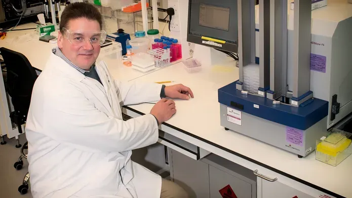 David Gray in lab