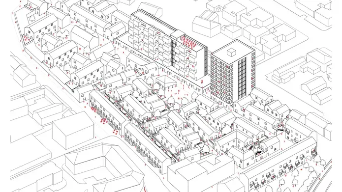Drawings of Pomarium Street concept