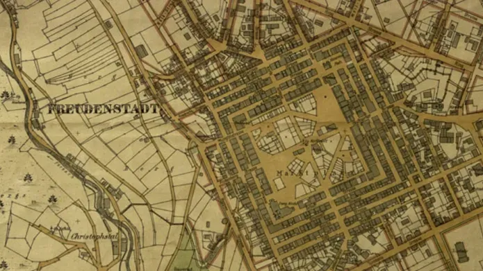 Map showing Freudenstadt