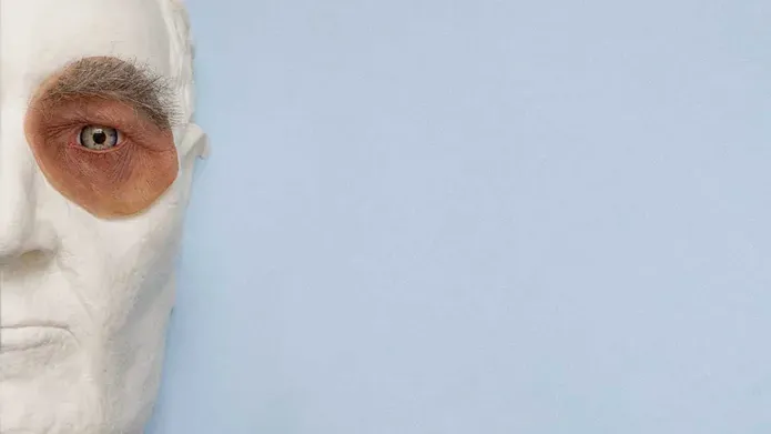 a forensic art model of a human face