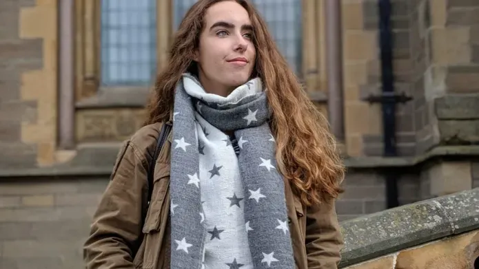 Conchita Fraguas Bringas outside museum