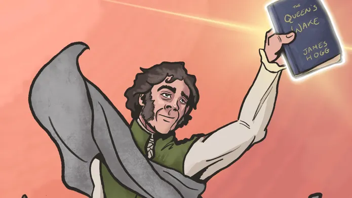 Illustration of James Hogg by Monica Burns