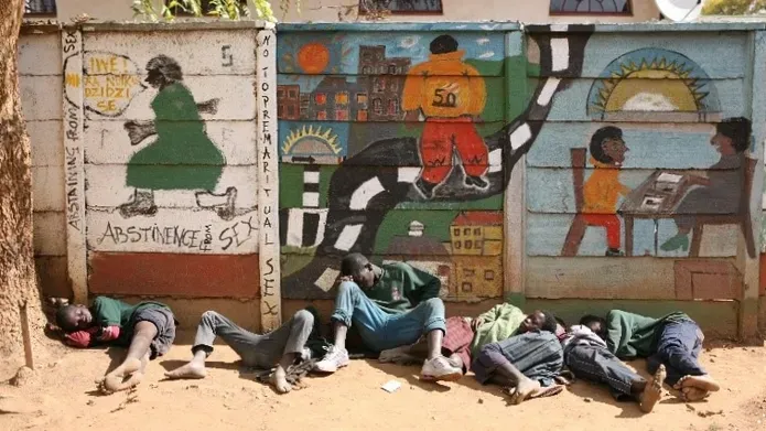 a photograph outside a drop in centre