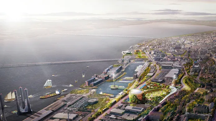 aerial shot of dundee