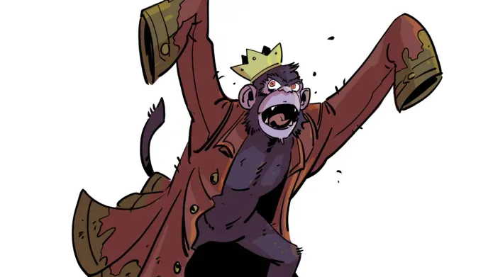 Illustrated pic of Major Weir, the demonic monkey from 'Wandering Willie's Tale'