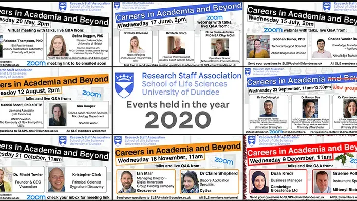 montage of event listings